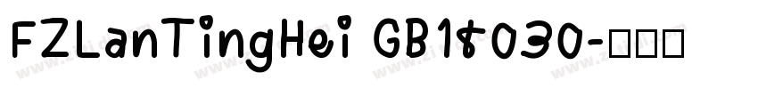 FZLanTingHei GB18030字体转换